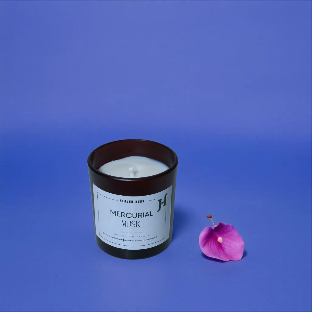 Mercurial Musk Scented Soy Candle, Pinotage Jar