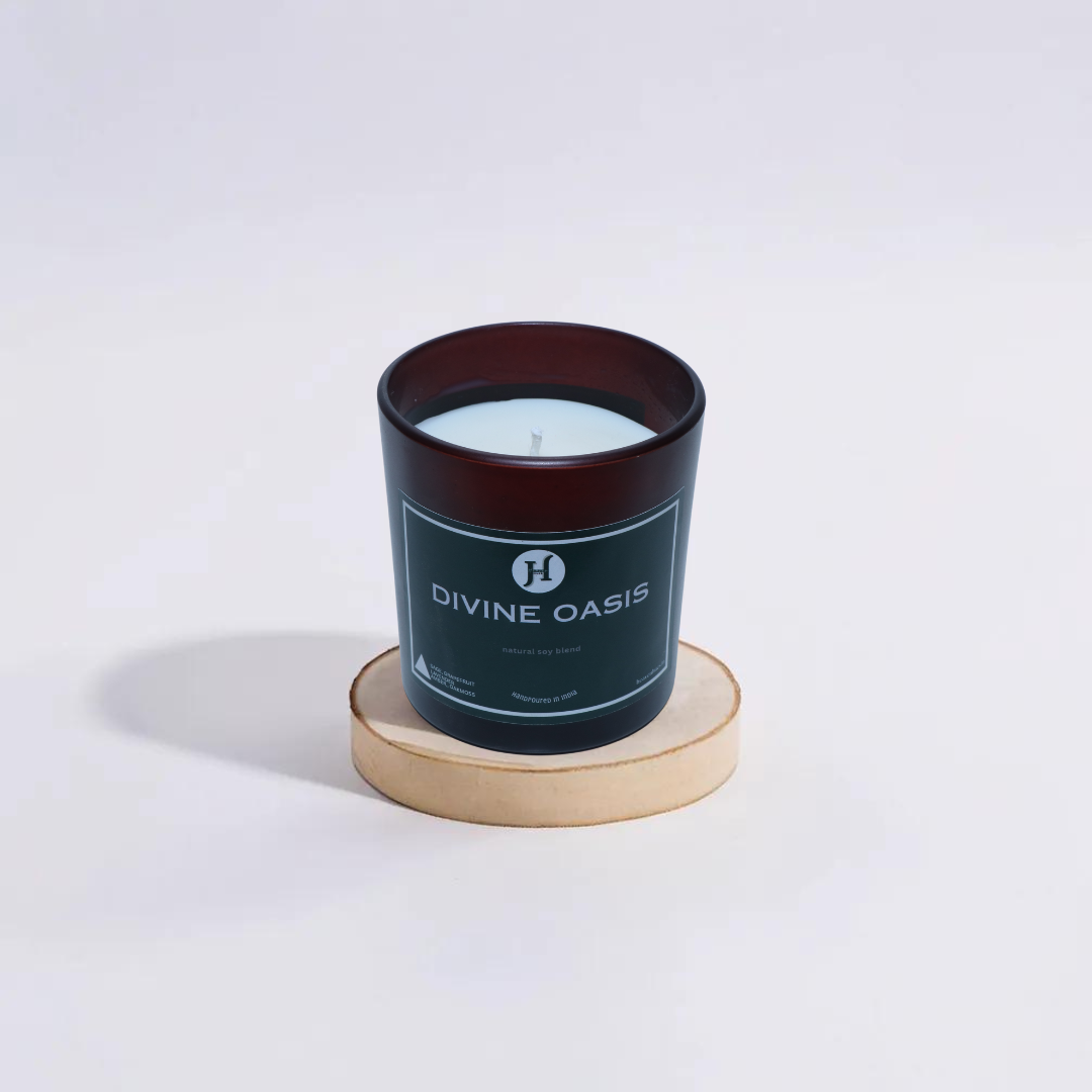 Divine Oasis Scented Soy Candle, Pinotage Jar