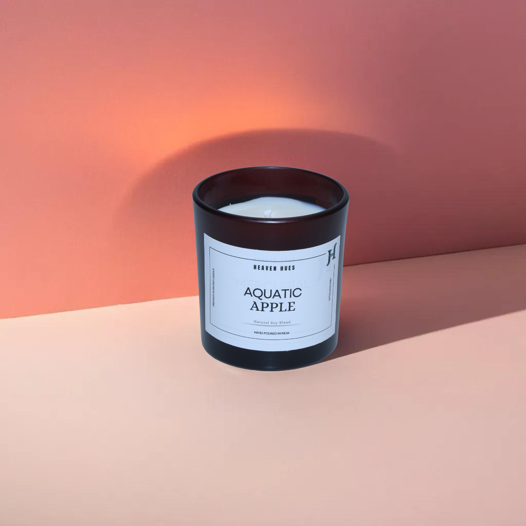 Aquatic Apple Scented Soy Candle, Pinotage Jar