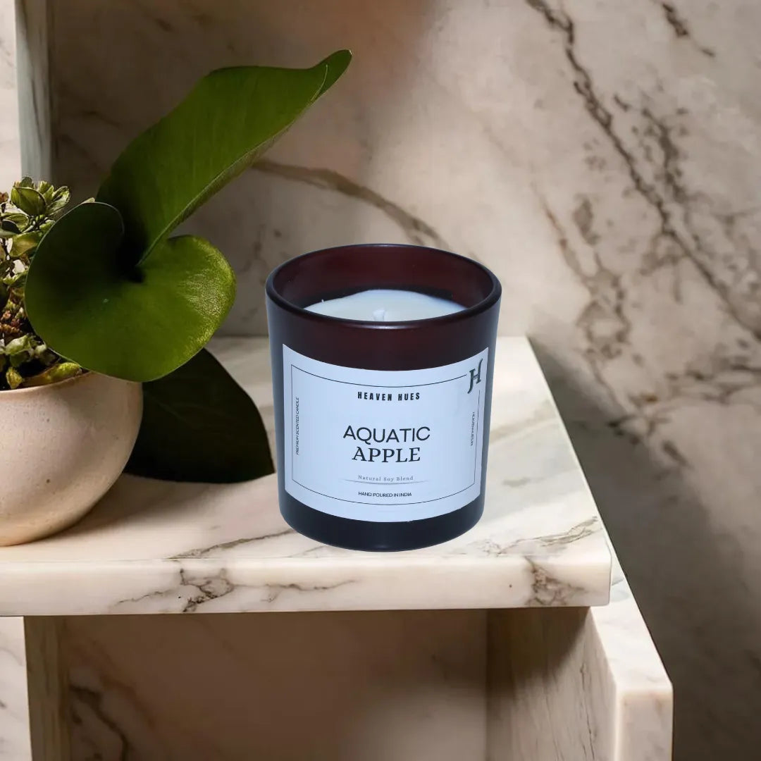 Aquatic Apple Scented Soy Candle, Pinotage Jar