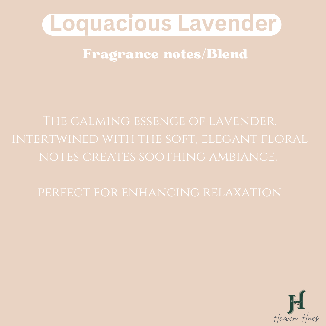 Loquacious Lavender Scented Soy Candle, Golden Fringe Jar
