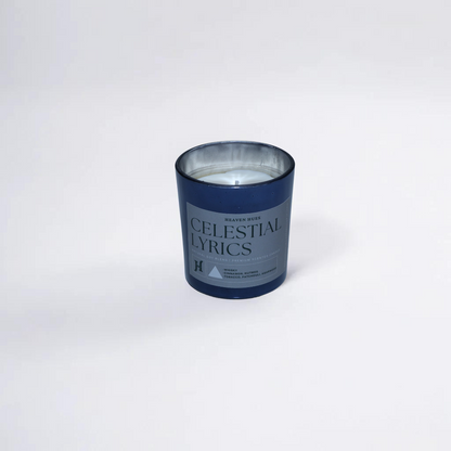 Celestial Lyrics Scented Soy Candle, Silver Blue Jar