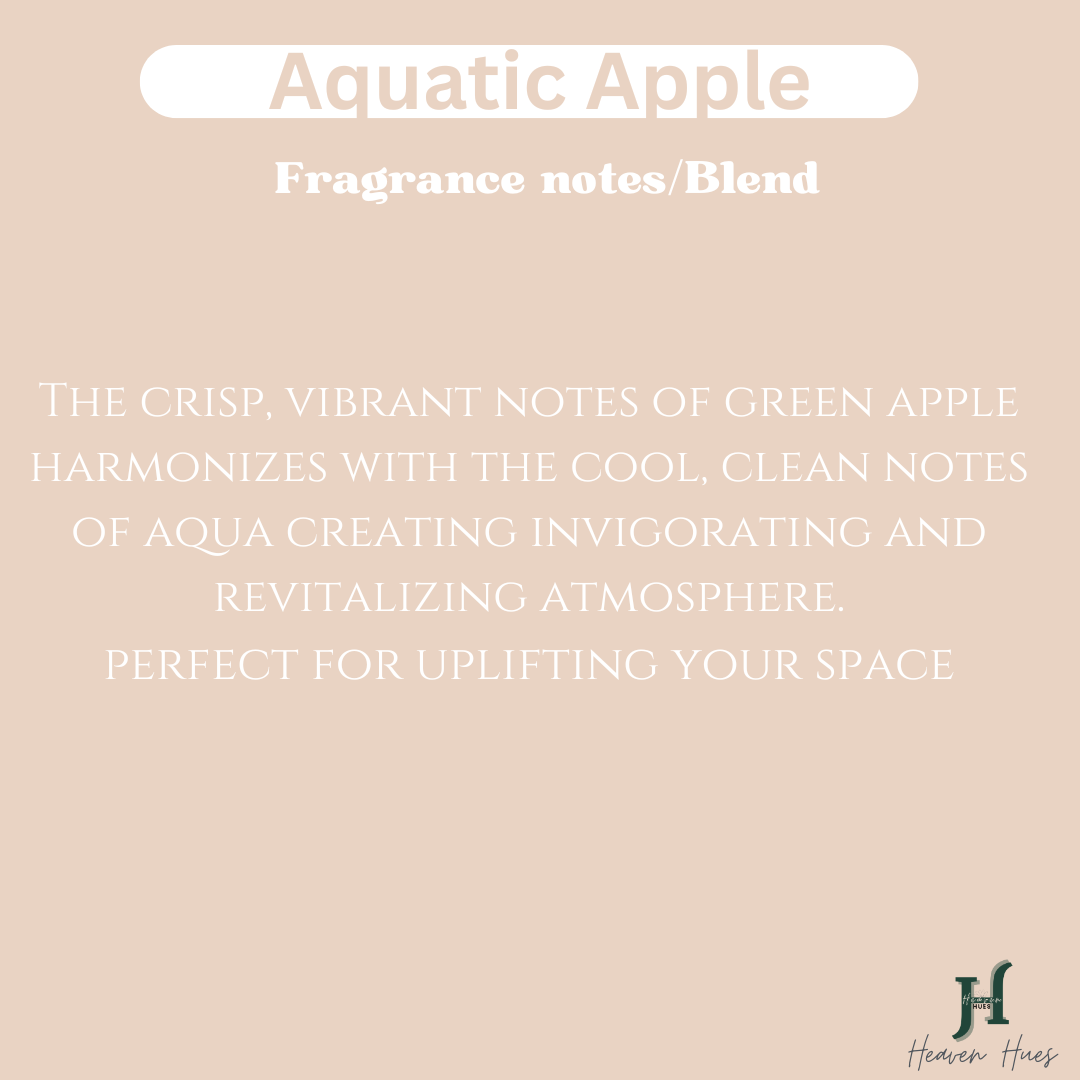 Aquatic Apple Scented Soy Candle, Pinotage Jar